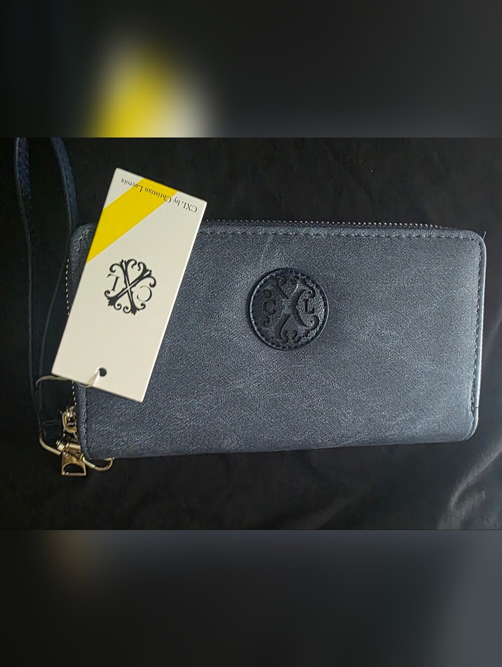 Christian Lacroix Navy Wristlet Wallet
